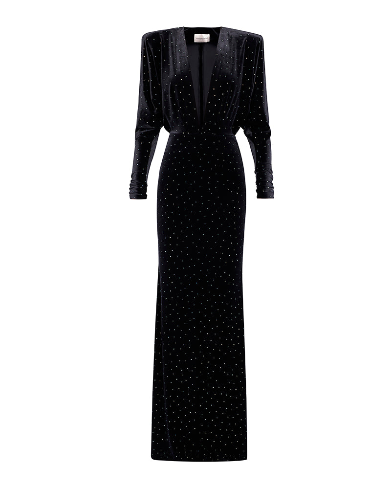 Crystallized V-Neck Mini Dress | Alexandre Vauthier Haute