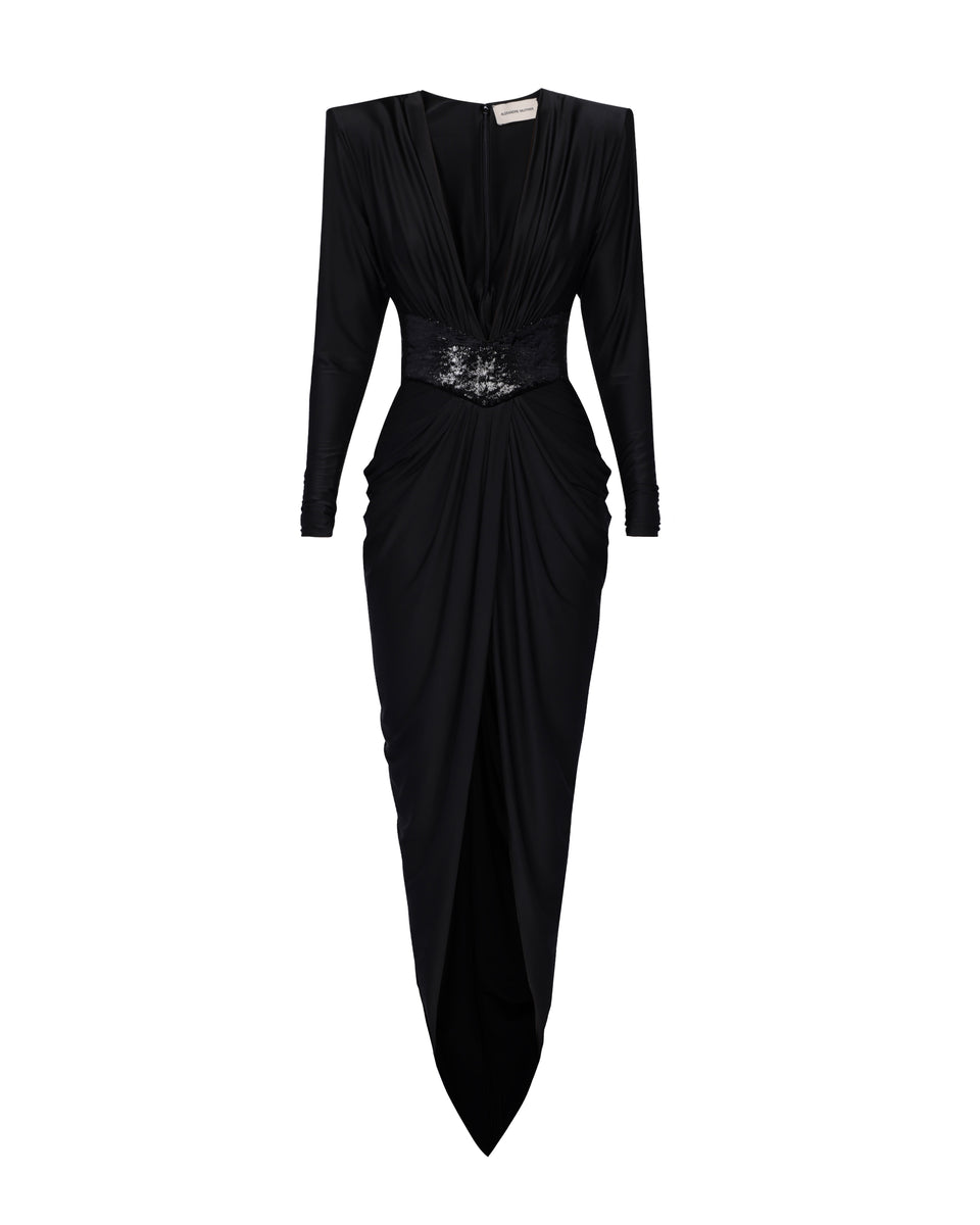 Crystallized V-Neck Mini Dress | Alexandre Vauthier Haute