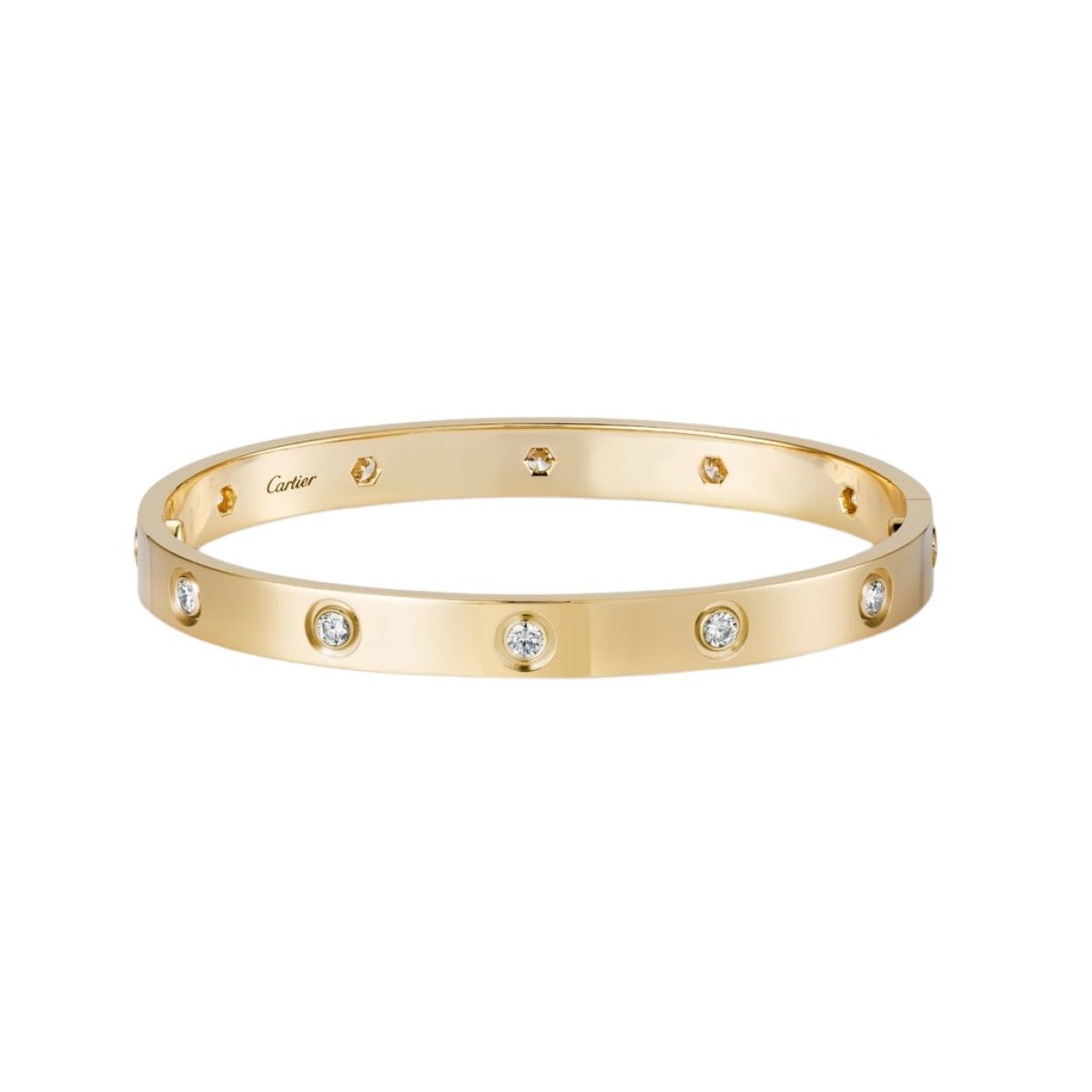 Cartier Love Bracelet 10 Diamonds Fine Jewelry Designer Coveti