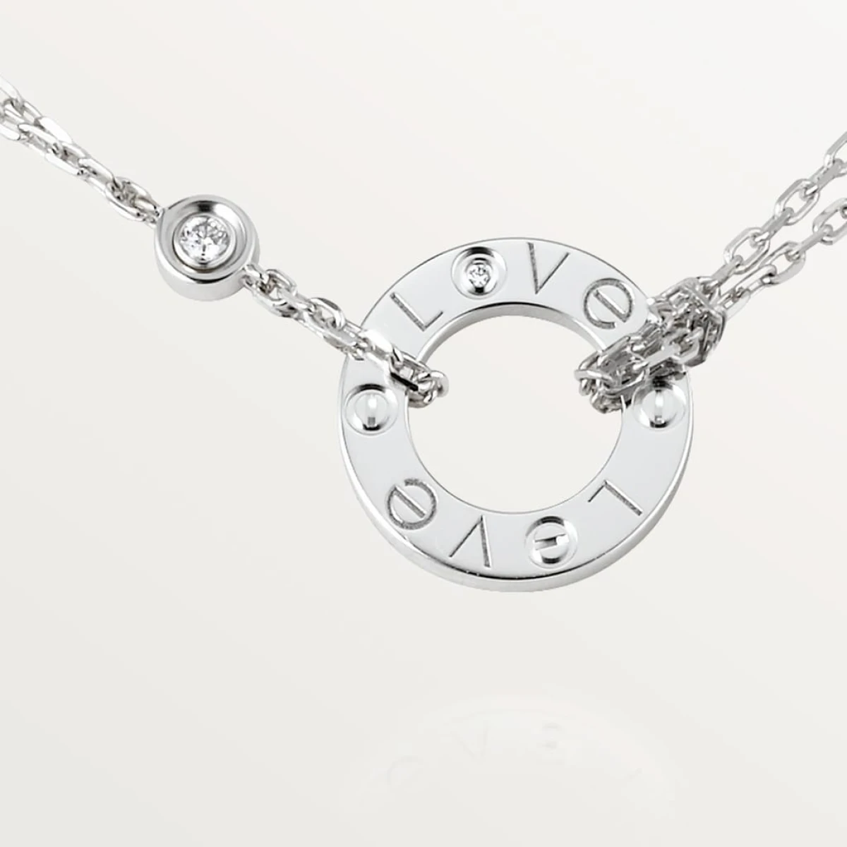 Cartier Love Necklace 2 Diamonds Fine Jewelry Designer Coveti