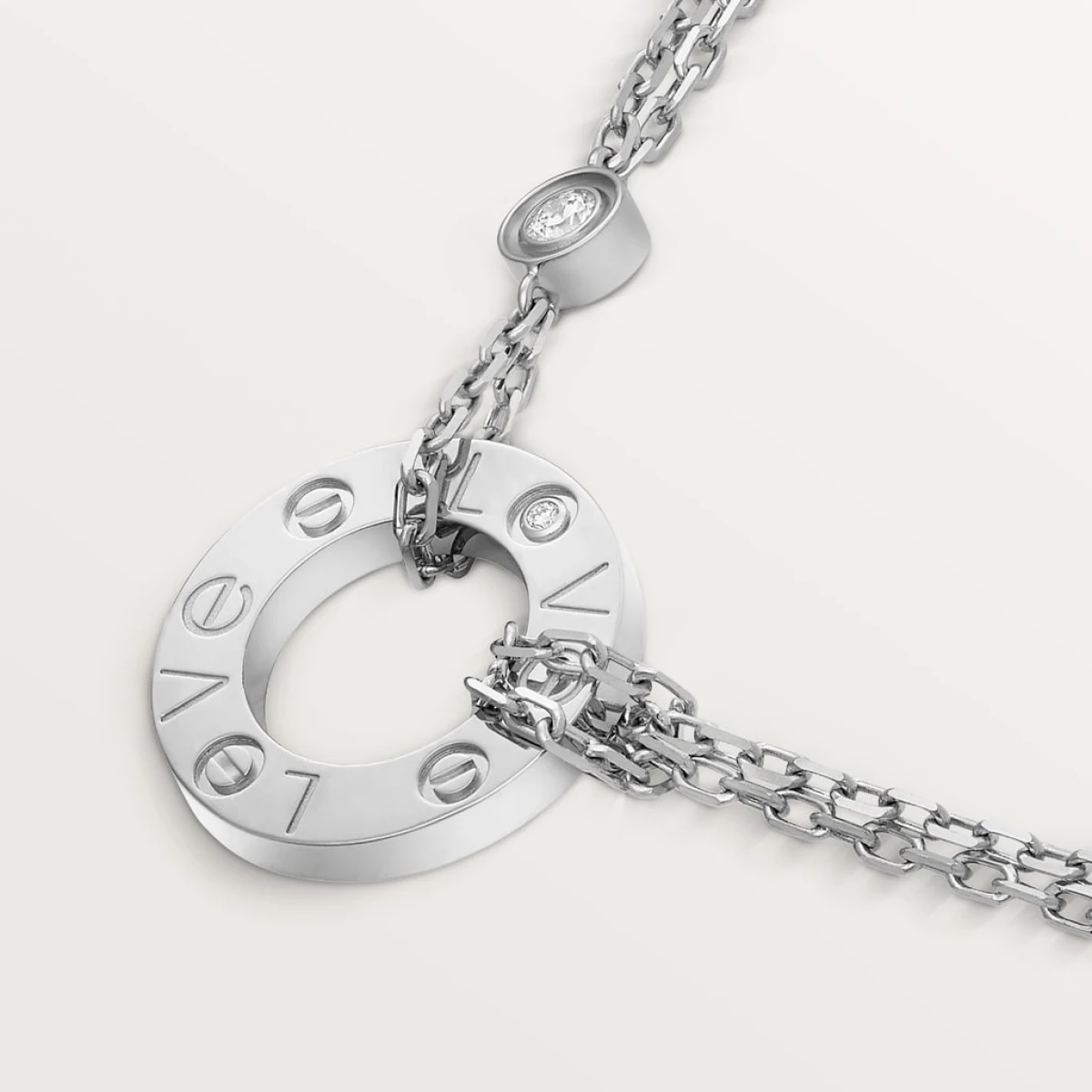 Cartier Love Necklace 2 Diamonds Fine Jewelry Designer Coveti