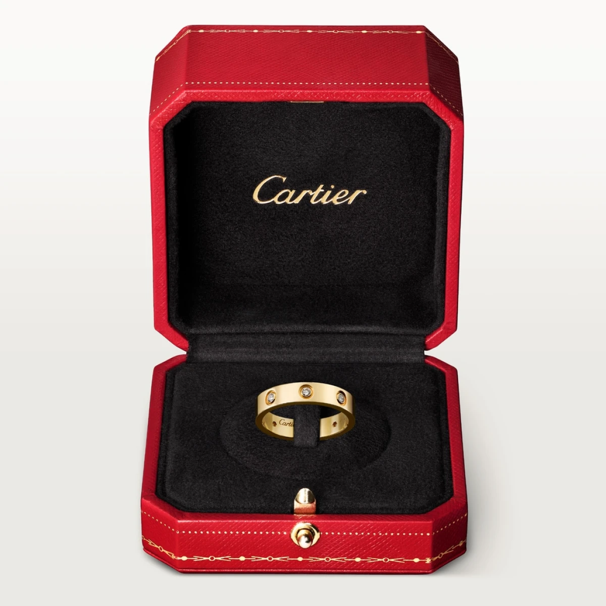 Cartier Love Wedding Band 8 Diamonds Fine Jewelry Designer Coveti