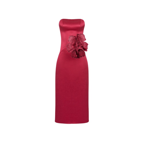 Loulou Brand Breakfast At TiffanyS Dress In Red85283 nobg