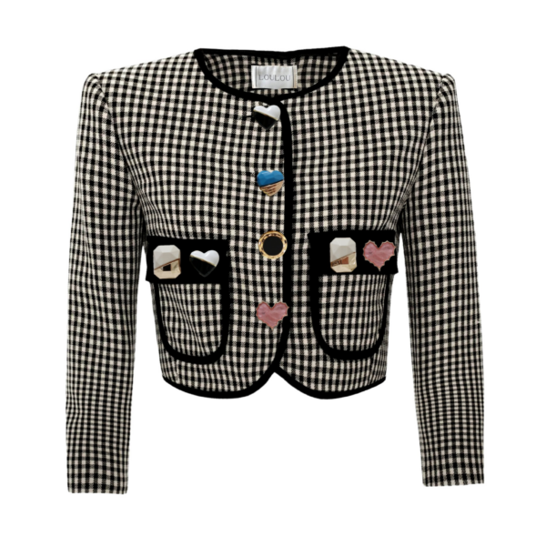 Loulou Brand Chicago Cropped Blazer36983 nobg