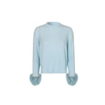 Loulou Brand Gigi Long Sleeve Sweater In Blue53789 nobg