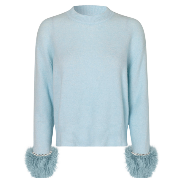 Loulou Brand Gigi Long Sleeve Sweater In Blue53789 nobg