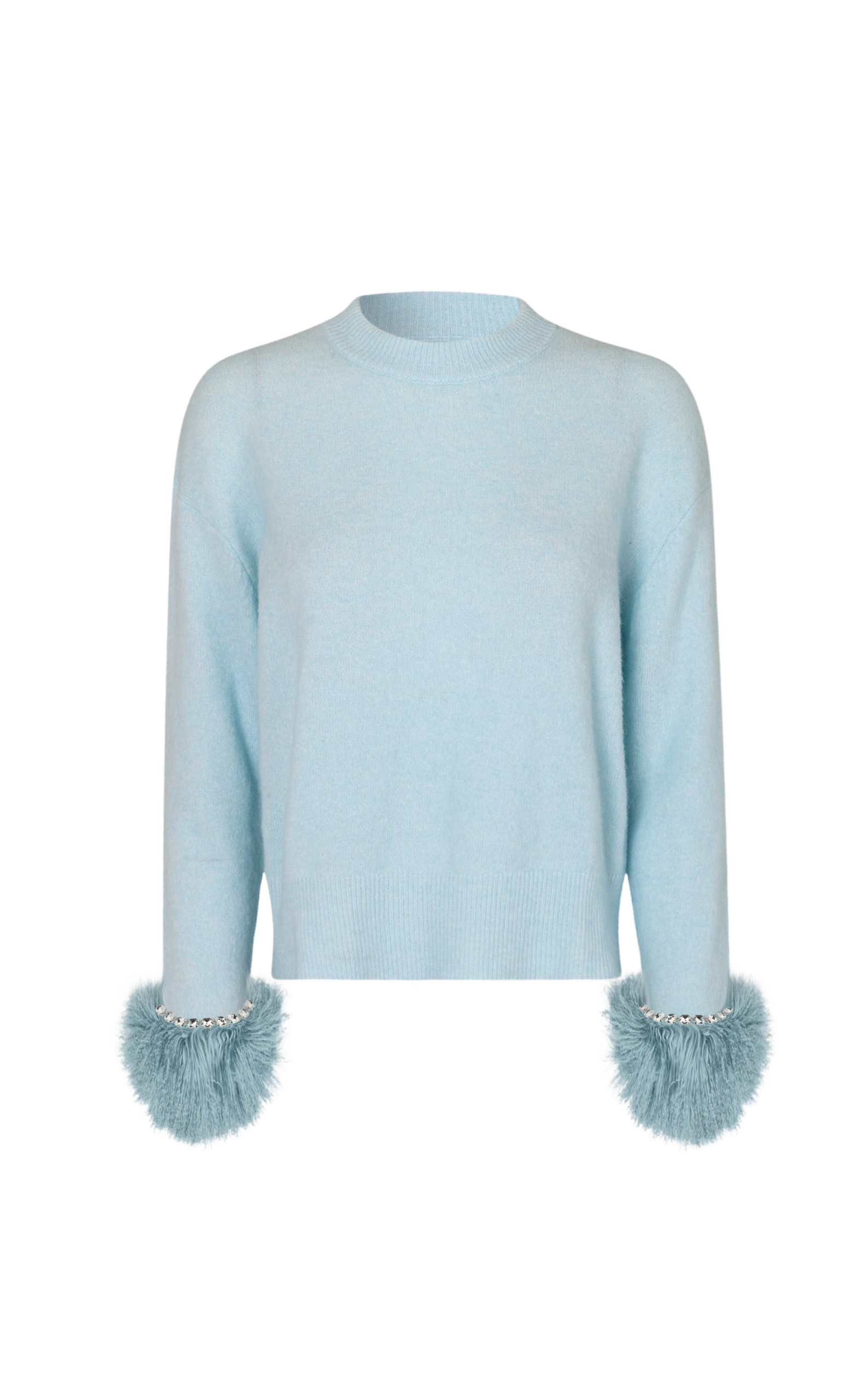 Loulou Brand Gigi Long Sleeve Sweater In Blue53789 nobg