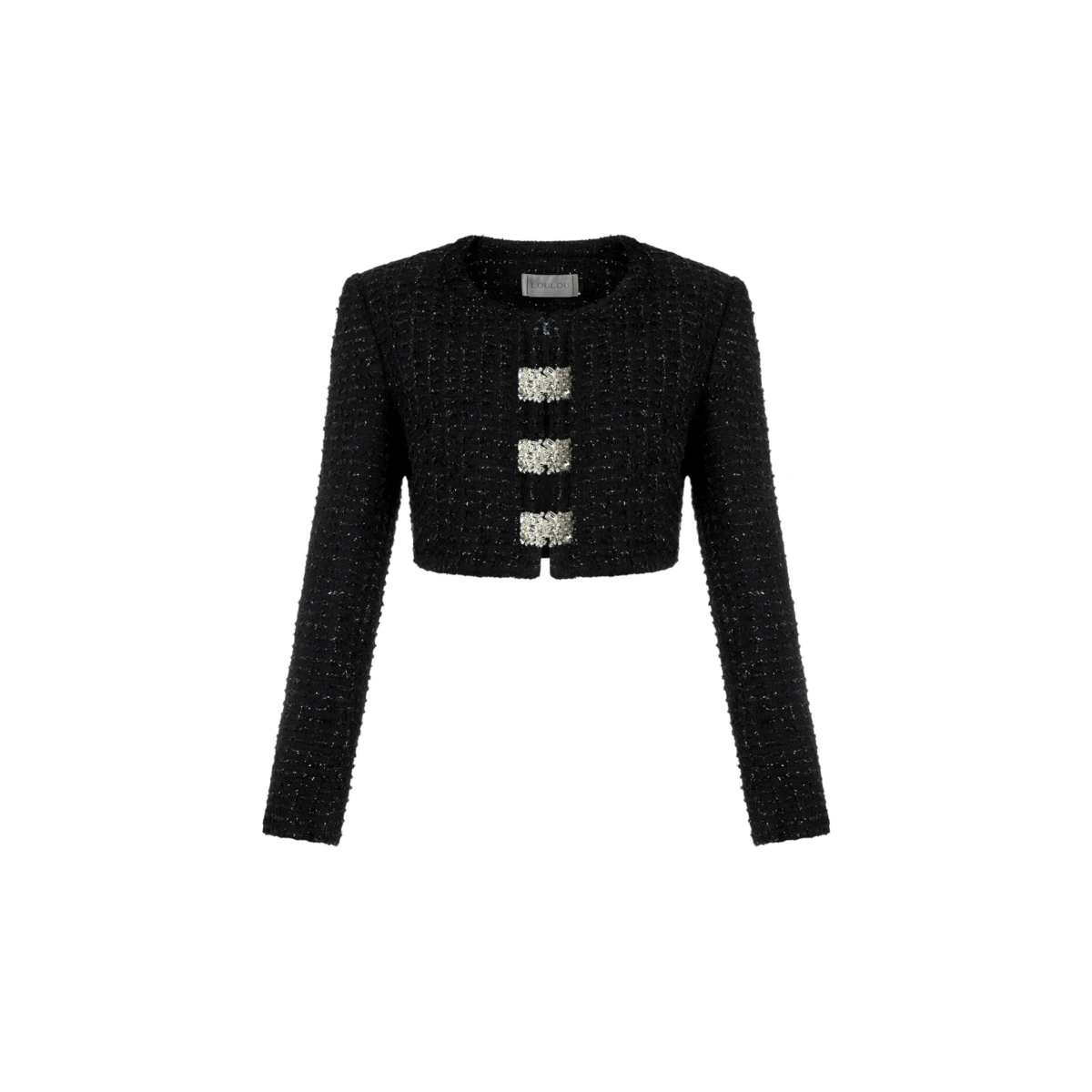 Loulou Brand Vertigo Lurex Tweed Blazer97165 nobg