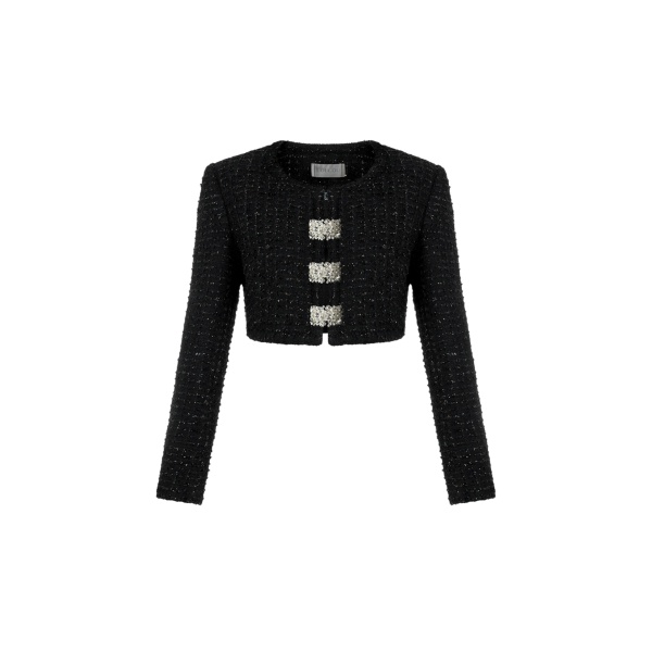 Loulou Brand Vertigo Lurex Tweed Blazer97165 nobg