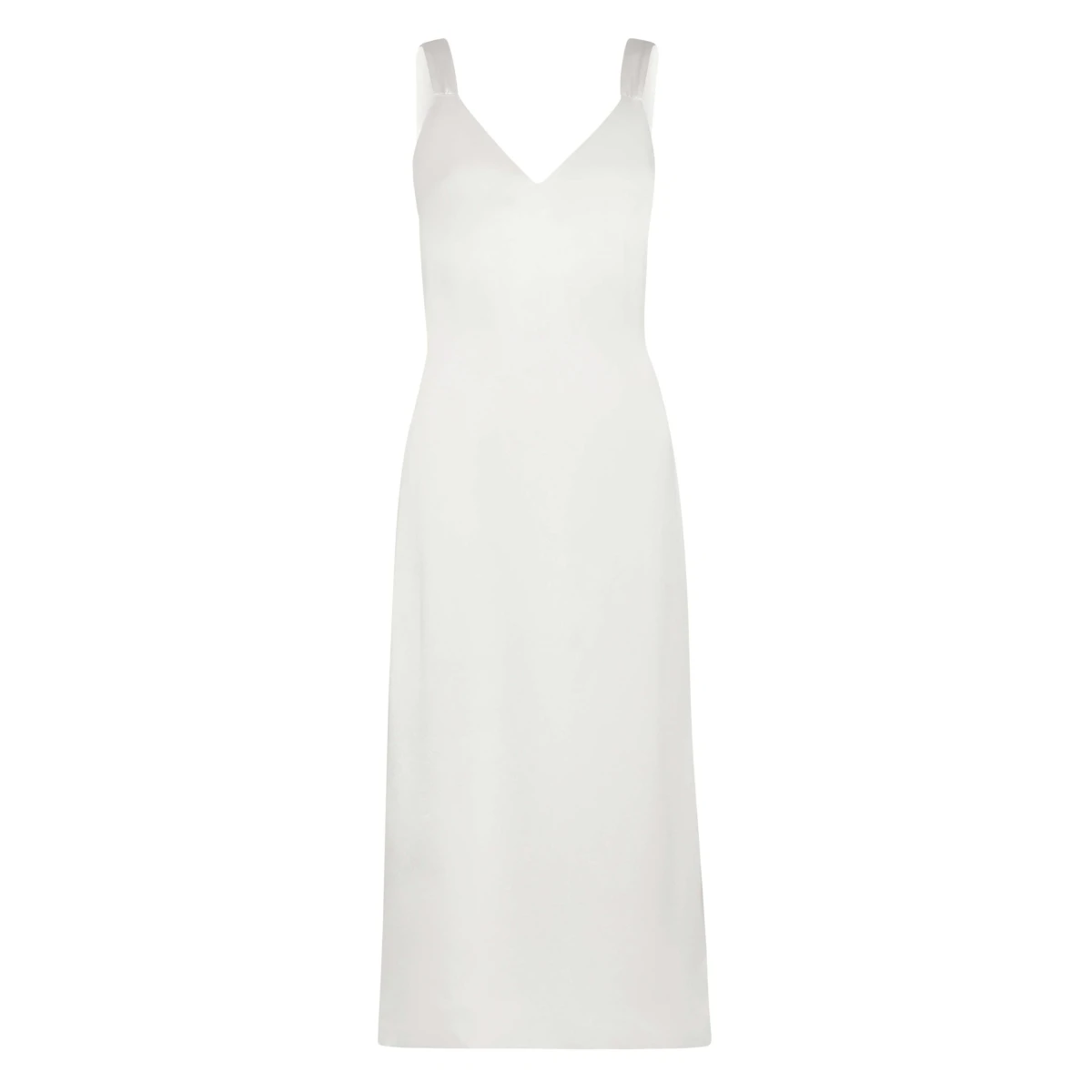 White satin 2024 shift dress