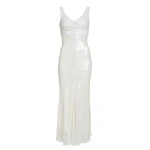 Markarian Coquette White Sequin Dress Markarian