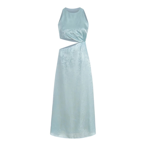 ワンピース CRIDA SS23 CRIDA Dresses (MATERA23 LIGHT BLUE) Lita Powder Blue Twisted Asymmetric Maxi Dress – Club L