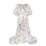 Milla Apple Blossom Elegant floral puff sleeve maxi dress Milla dress