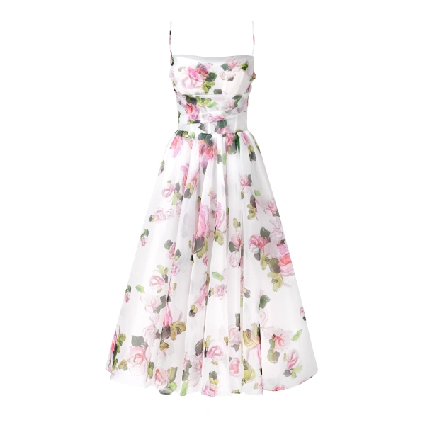 Milla Apple Blossom spaghetti strap midi dress