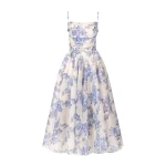Milla Hydrangea spaghetti strap midi dress Milla dress