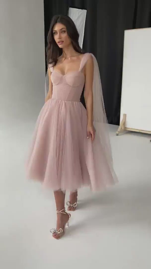 Stellar Blooming Dress Misty Rose