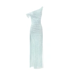 Milla Striking sequined maxi dress in mint green