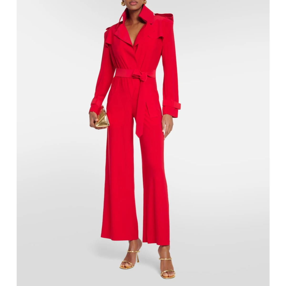 Norma Kamali Belted jumpsuit Luxury Ready to Wear Coveti