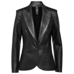 Norma Kamali Faux leather blazer 617586 nobg