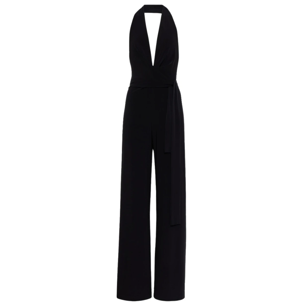 Norma Kamali Halterneck jersey jumpsuit94964 nobg