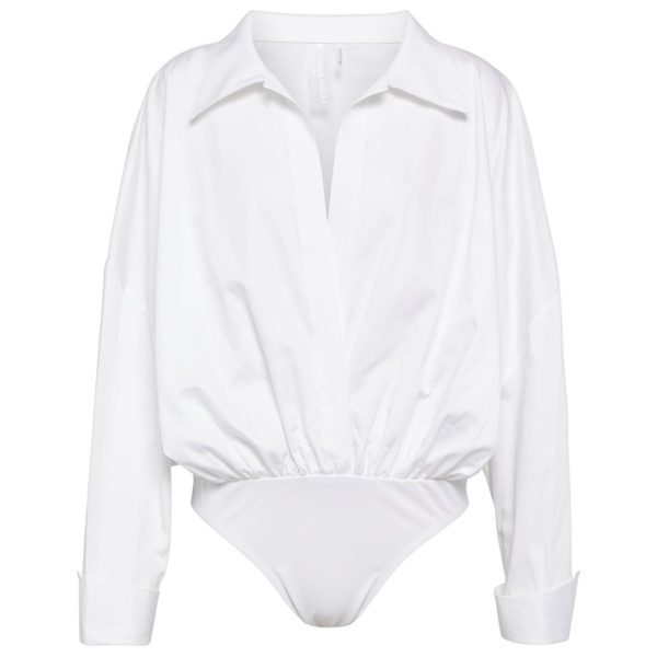 Norma Kamali Oversized cotton bodysuit19020 nobg