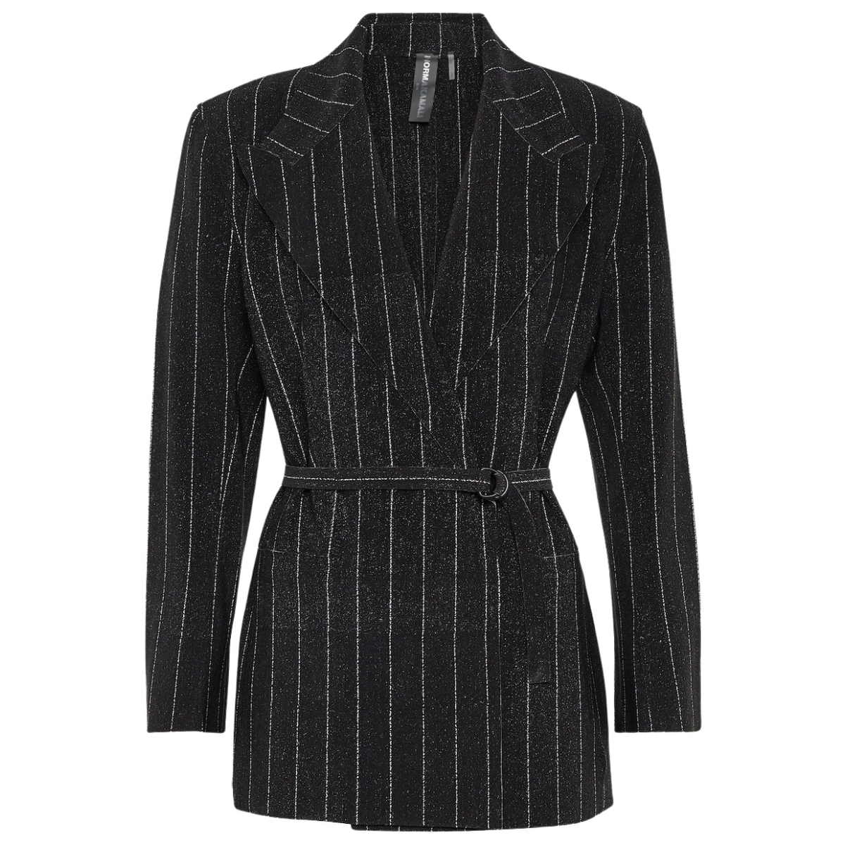 Norma Kamali Pinstripe jersey blazer42498 nobg