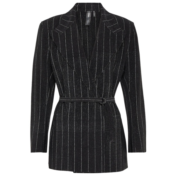 Norma Kamali Pinstripe jersey blazer42498 nobg