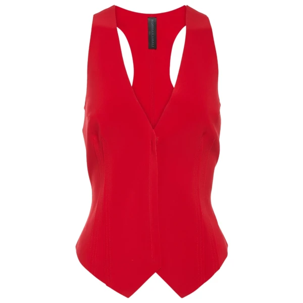 Norma Kamali Racerback vest85805 nobg