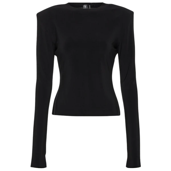 Norma Kamali Shoulder pad jersey top96091 nobg