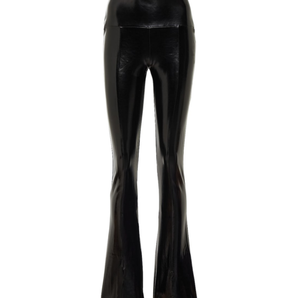 Norma Kamali Spat faux patent leather leggings88090 nobg