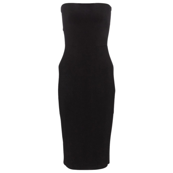 Norma Kamali Strapless jersey blend midi dress31499 nobg