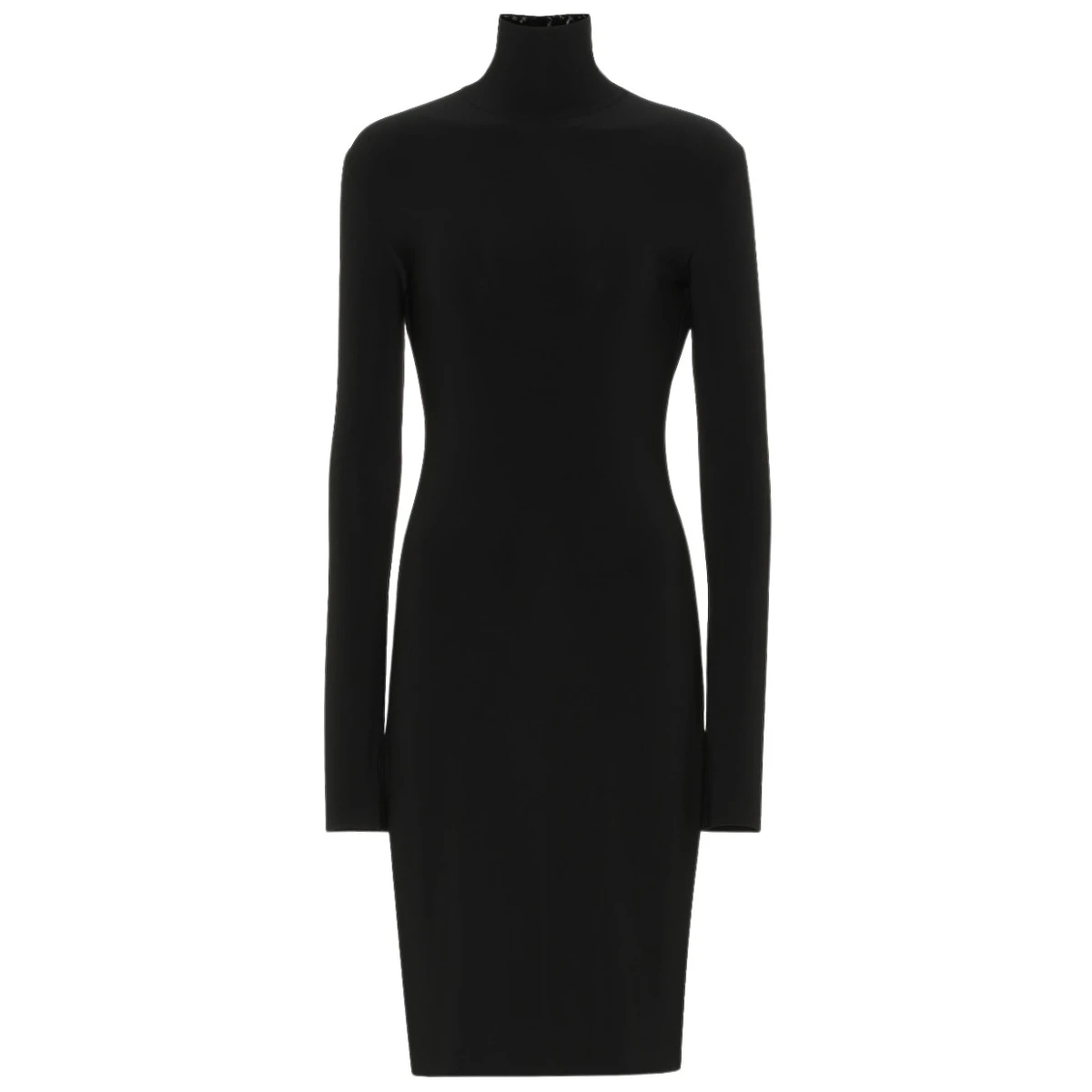 Norma Kamali Stretch jersey turtleneck dress51934 nobg