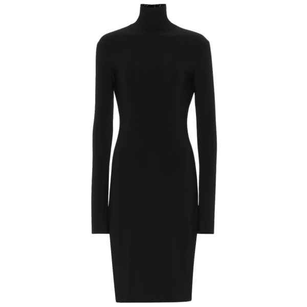 Norma Kamali Stretch jersey turtleneck dress51934 nobg