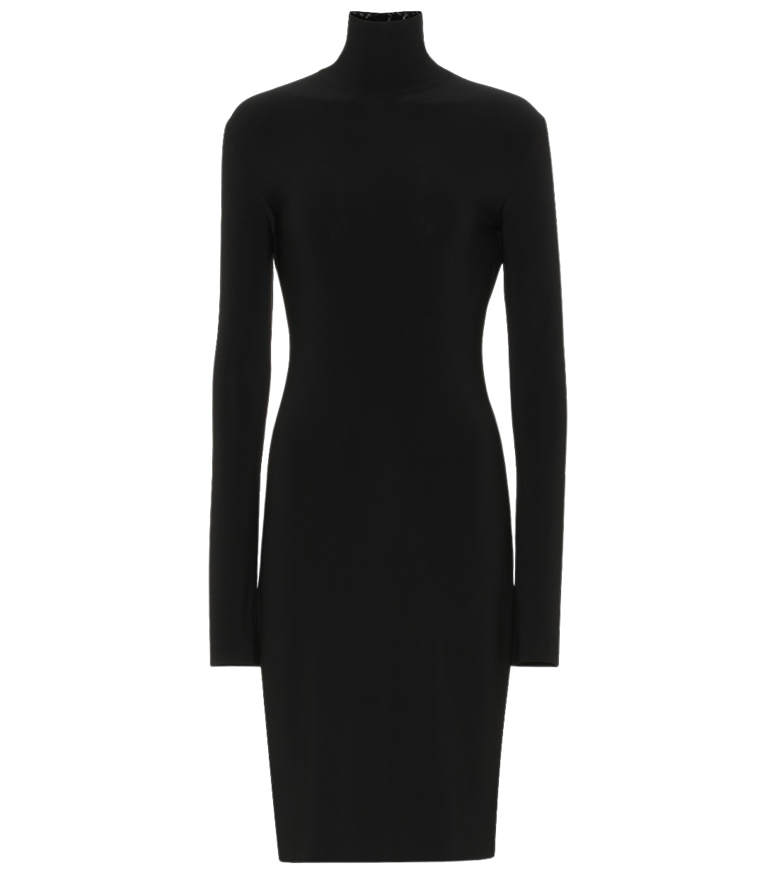 Norma Kamali Stretch jersey turtleneck dress51934 nobg