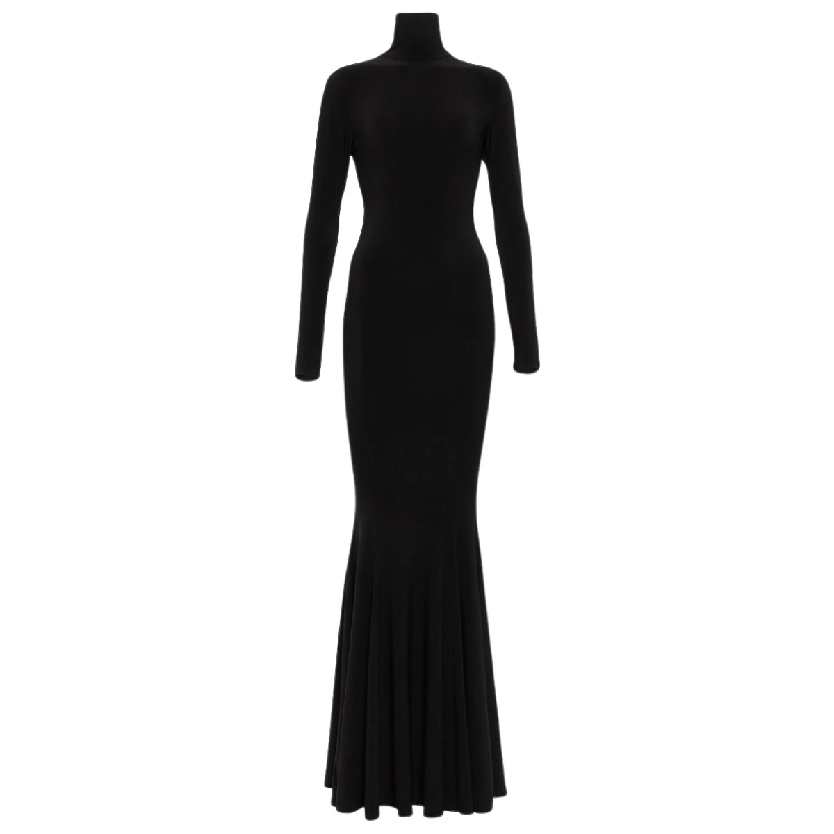 Norma Kamali Turtleneck jersey gown 529624 nobg