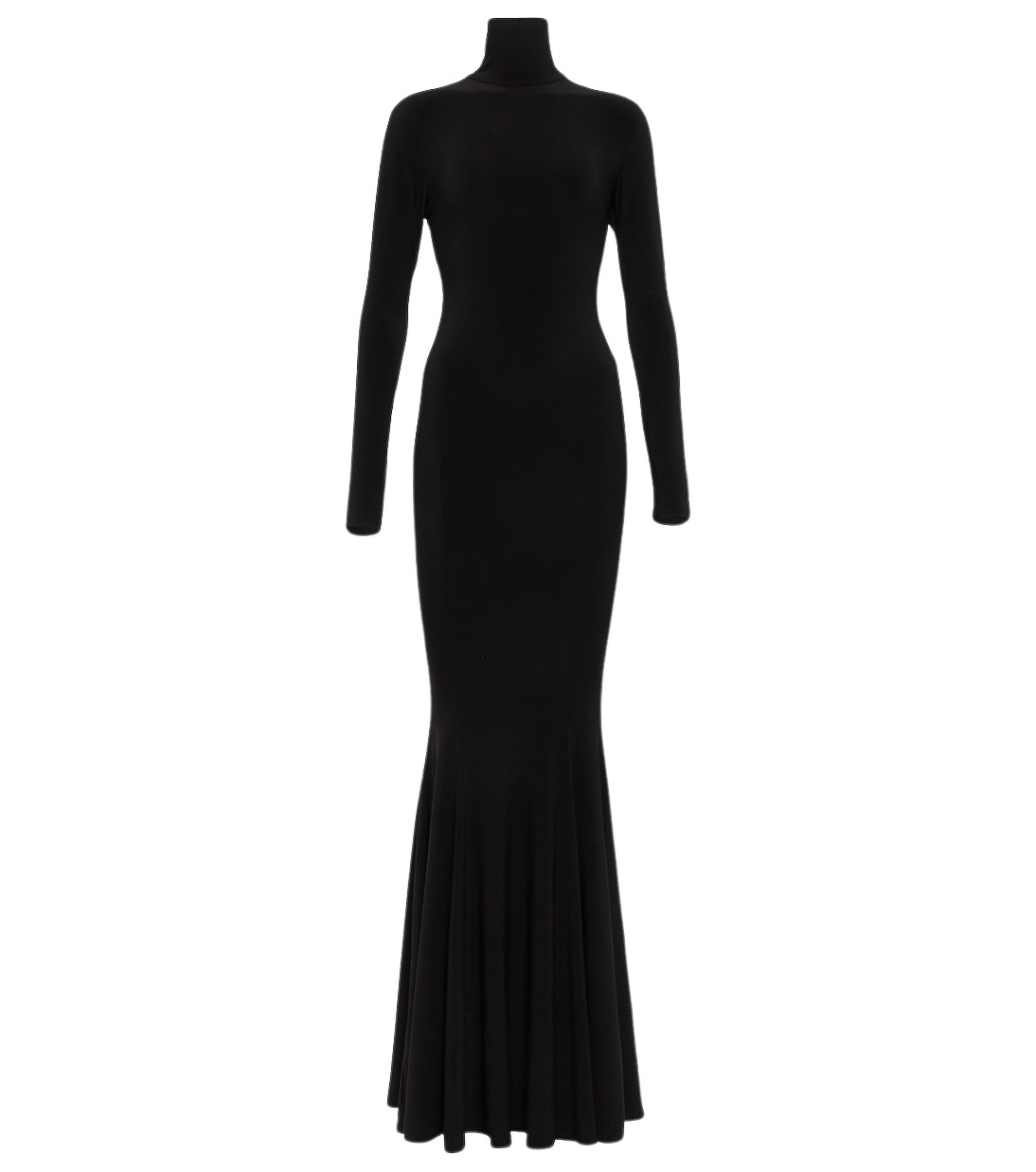 Norma Kamali Turtleneck jersey gown 529624 nobg