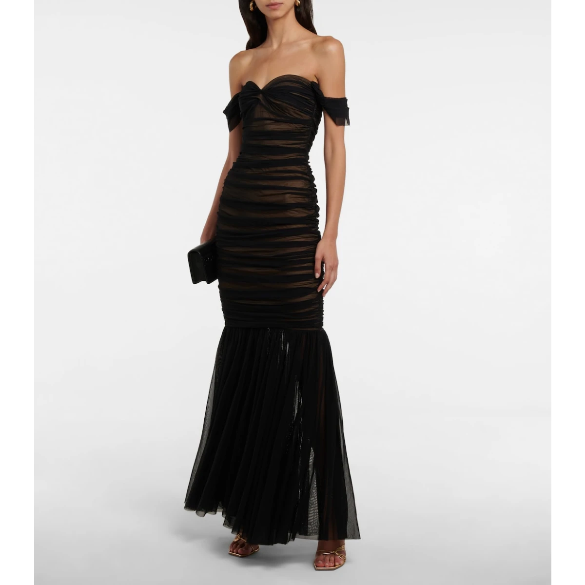 Norma kamali fishtail gown best sale