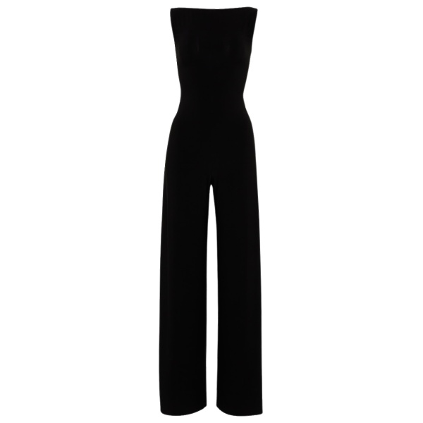 Norma Kamali X jersey wide leg jumpsuit57531 nobg