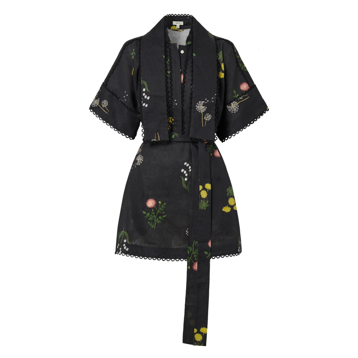 Topshop spot trim smock cheap dress