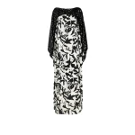 Safiyaa Alma Black Ivory Long Dress67815 nobg