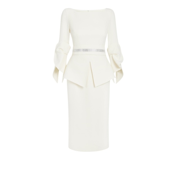 Safiyaa Alondra Ivory Midi Dress26466 nobg