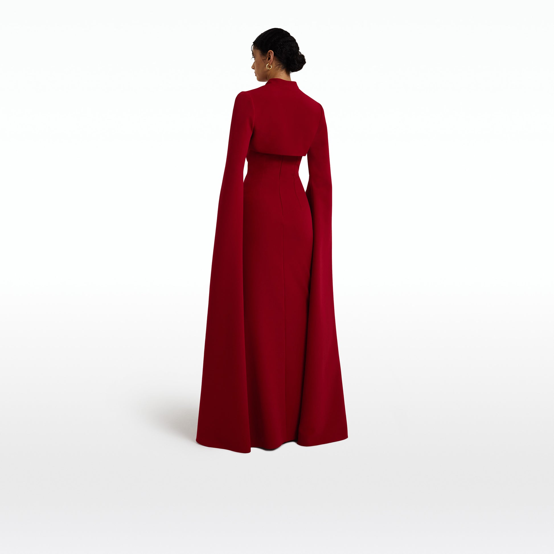 Safiyaa Amari Azalea Red Bolero With Soshin Dress | Luxury