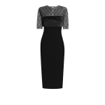 Safiyaa Anghelina Black Midi Dress24929 nobg