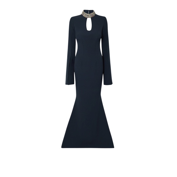 Safiyaa Anouk Midnight Navy Long Dress28579 nobg