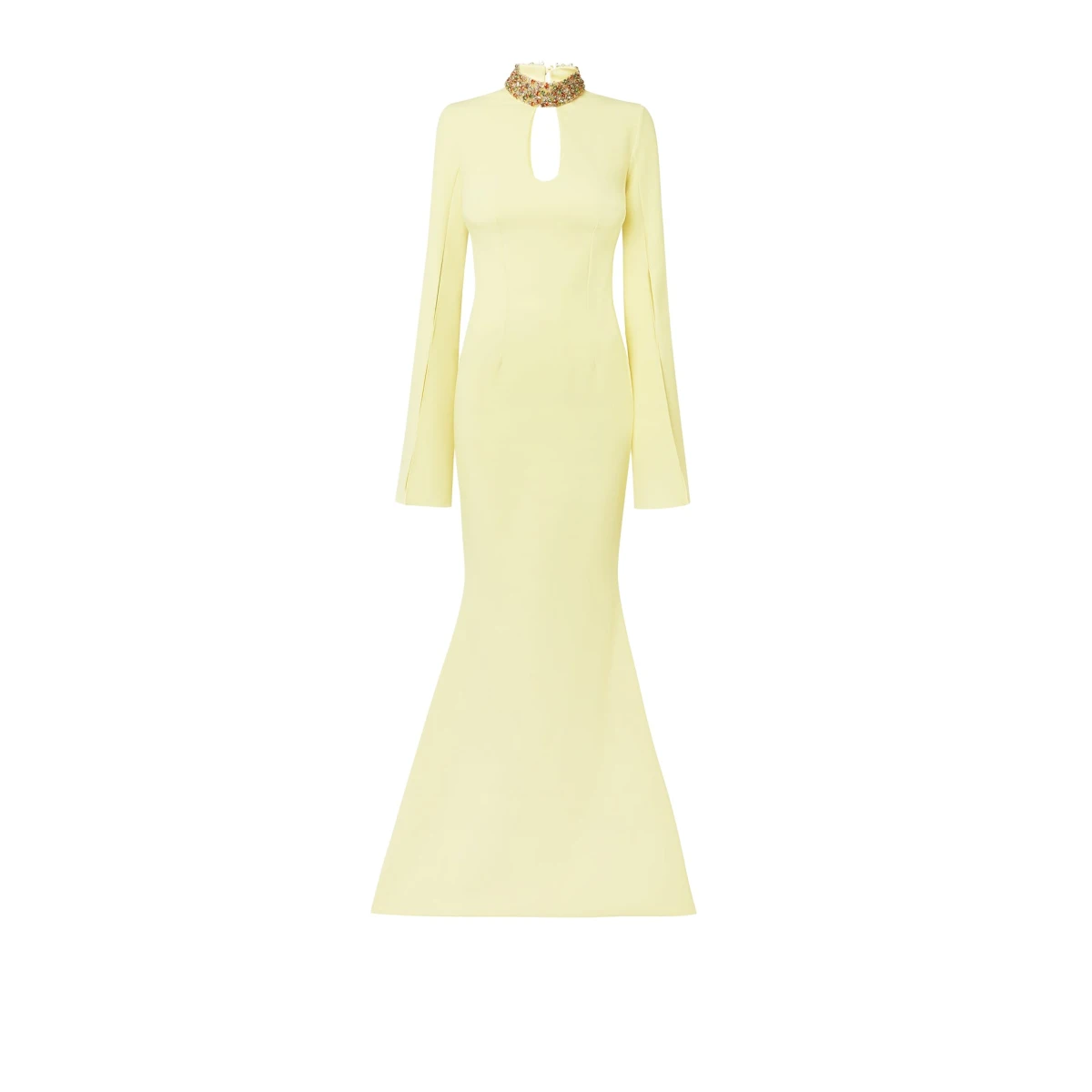 Safiyaa Anouk Pale Yellow Long Dress96145 nobg