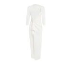 Safiyaa Avery Ivory Midi Dress13859 nobg