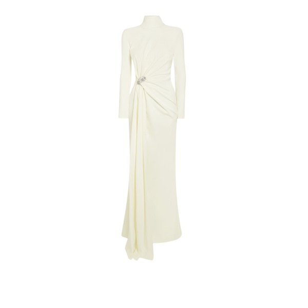 Safiyaa Benni Ivory Long Dress79514 nobg