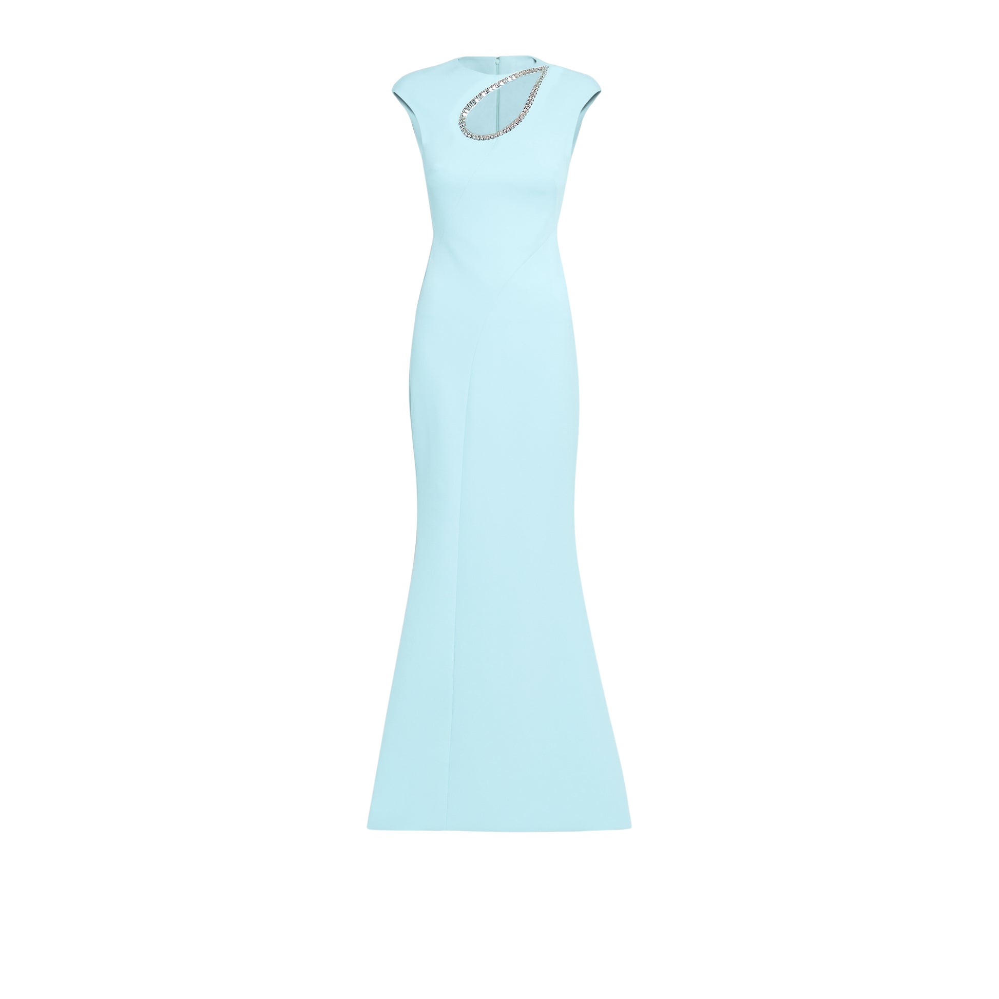 Safiyaa Chantria Baby Blue Long Dress | Luxury Ready to Wear | Coveti
