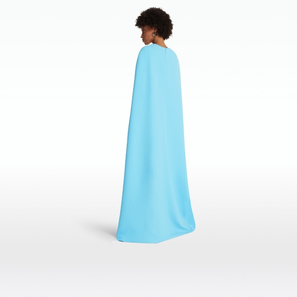 Safiyaa Cinza Topaz Long Dress, view 3