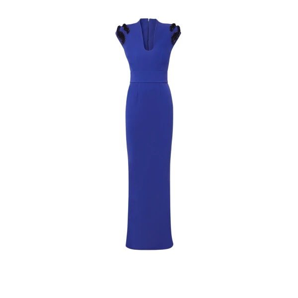 Safiyaa Dana Skiathos Blue Long Dress44054 nobg